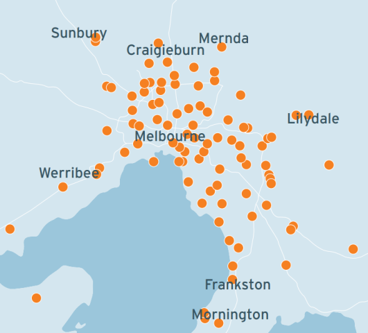 Victoria EV Fast Charging Locations (May change)